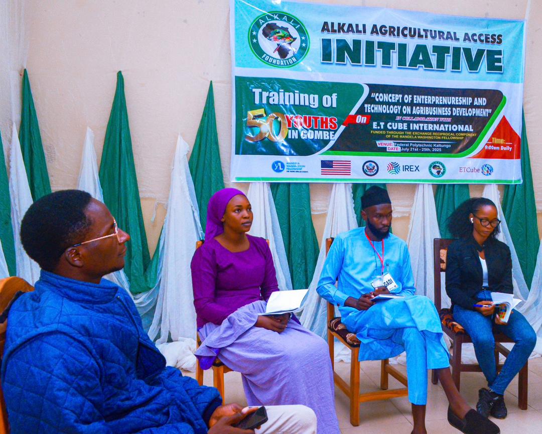 Alkali Foundation team standing together during a community outreach